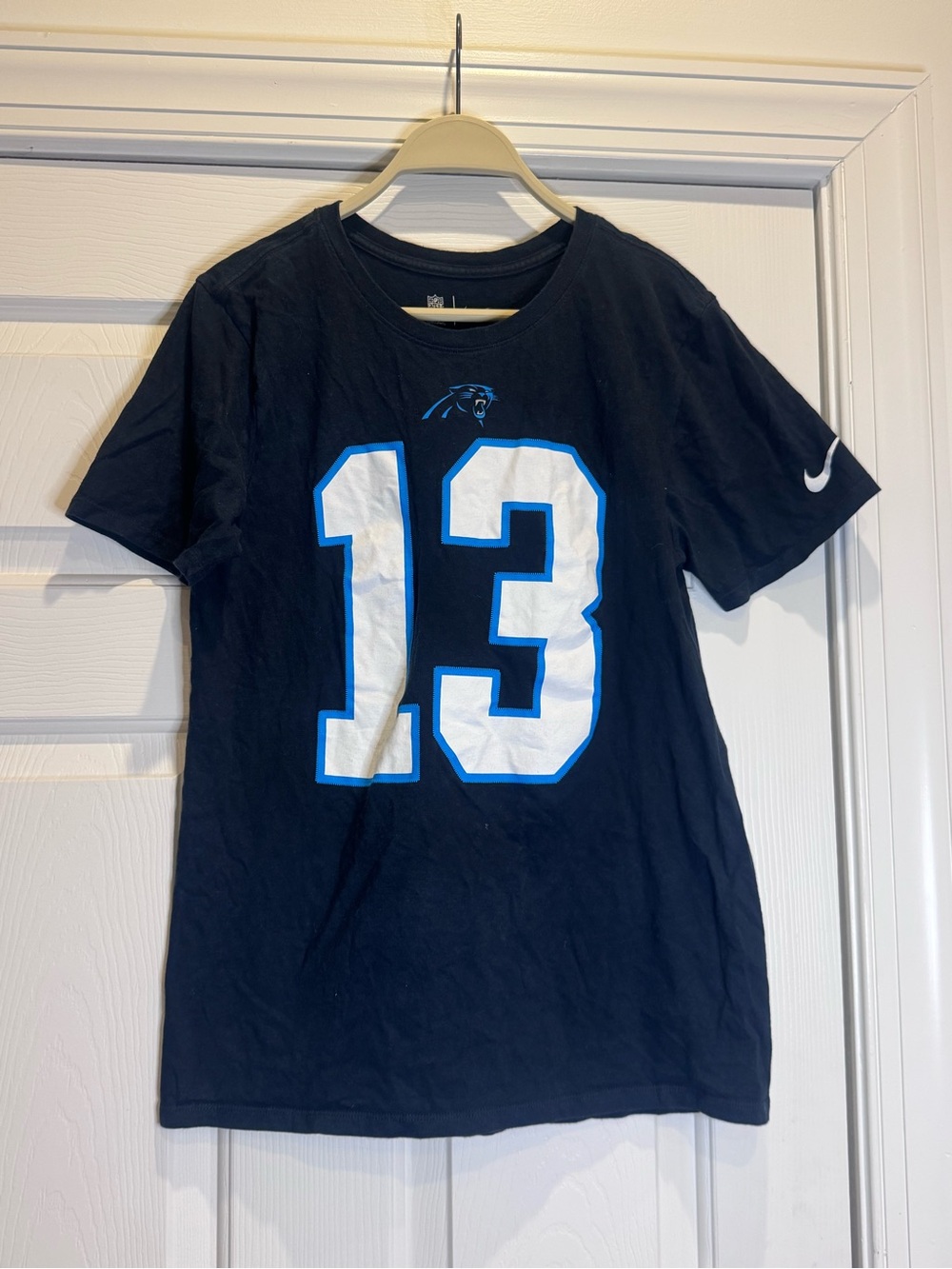 Nike Carolina Panthers Black Panthers Number 13 Short Sleeve Tee shirt small